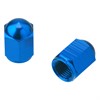 DRC Ventilhatt, Alu m. ventilnyckel 2pack H-Blå