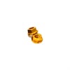 DRC Aluminum 7075 M6 Flange Nuts Gold 4 pk