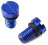 Zeta FF AirValveCap Screw KYB/SHOWA 2pcs, Blue