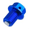 ZETA Magnetic Drain Bolt M12x15-P1.5 Blue