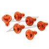 ZETA Fork Guard Bolt Set 6pcs.KTM 50-530 -26, Husqvarna 14-26,Orange