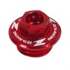 ZETA Oil Filler Plug CRF150,250/450R-17/16, YZ/YZF/WRF 65-450 -25, Red
