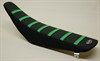 Ribbed Cover Velcro Std, Black/Green,  KX250F 13-16, 450F 12-15