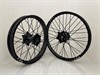 M2R MX Wheelset 21/19 - Triumph Black/Black/Black/Silver