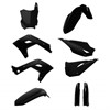 Plastkit MX Kawasaki restyling KX125/250 03-08, KXF 24 style, Svart