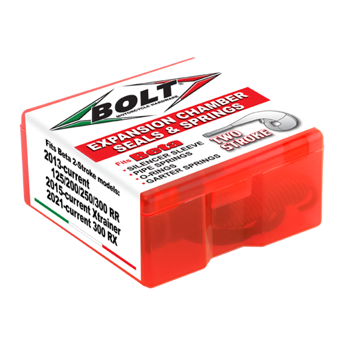 Exhaust viton rings, springs, silicon sleeve, Beta 125-300 RR 13-25